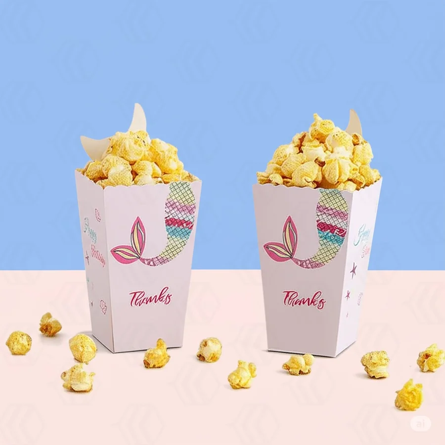 mermaid popcorn boxes UK