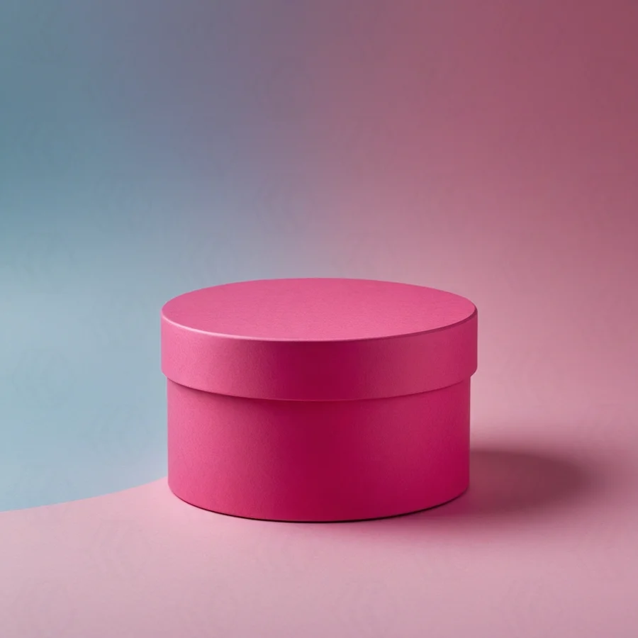 pink round gift boxes