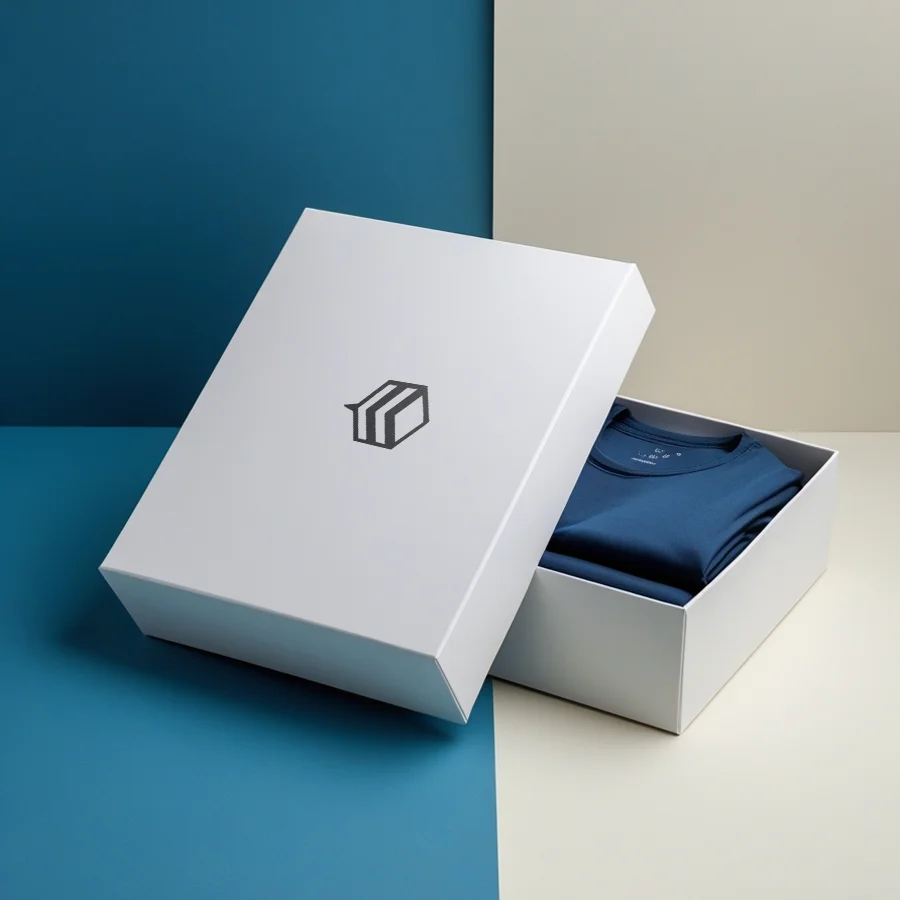 White Apparel Boxes