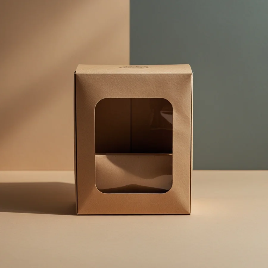kraft paper window boxes