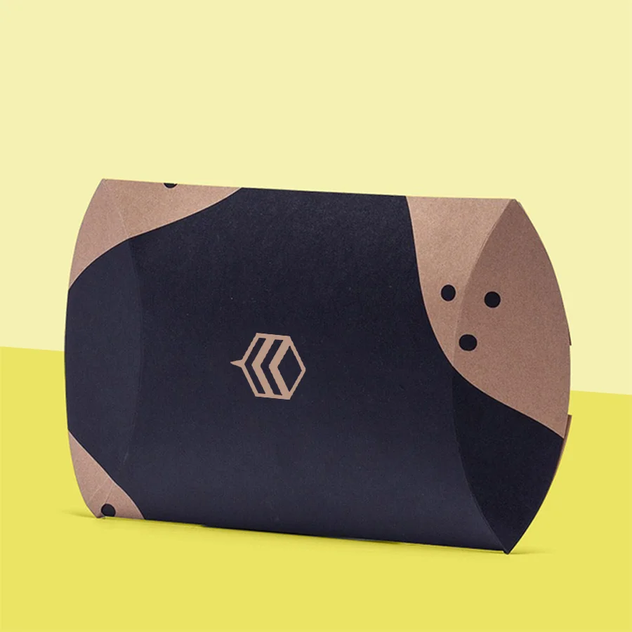 kraft pillow soap boxes