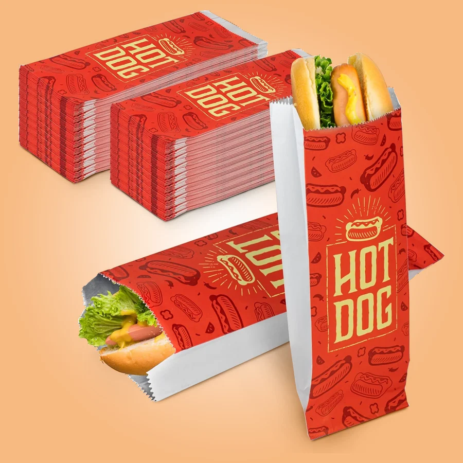 paper hot dog sleeves