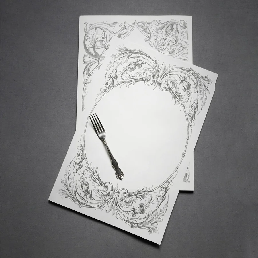 customisable paper placemats