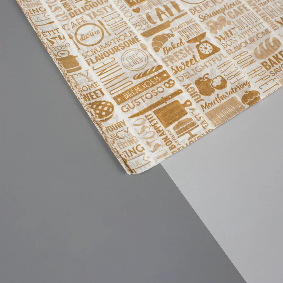personalised greaseproof paper sheets