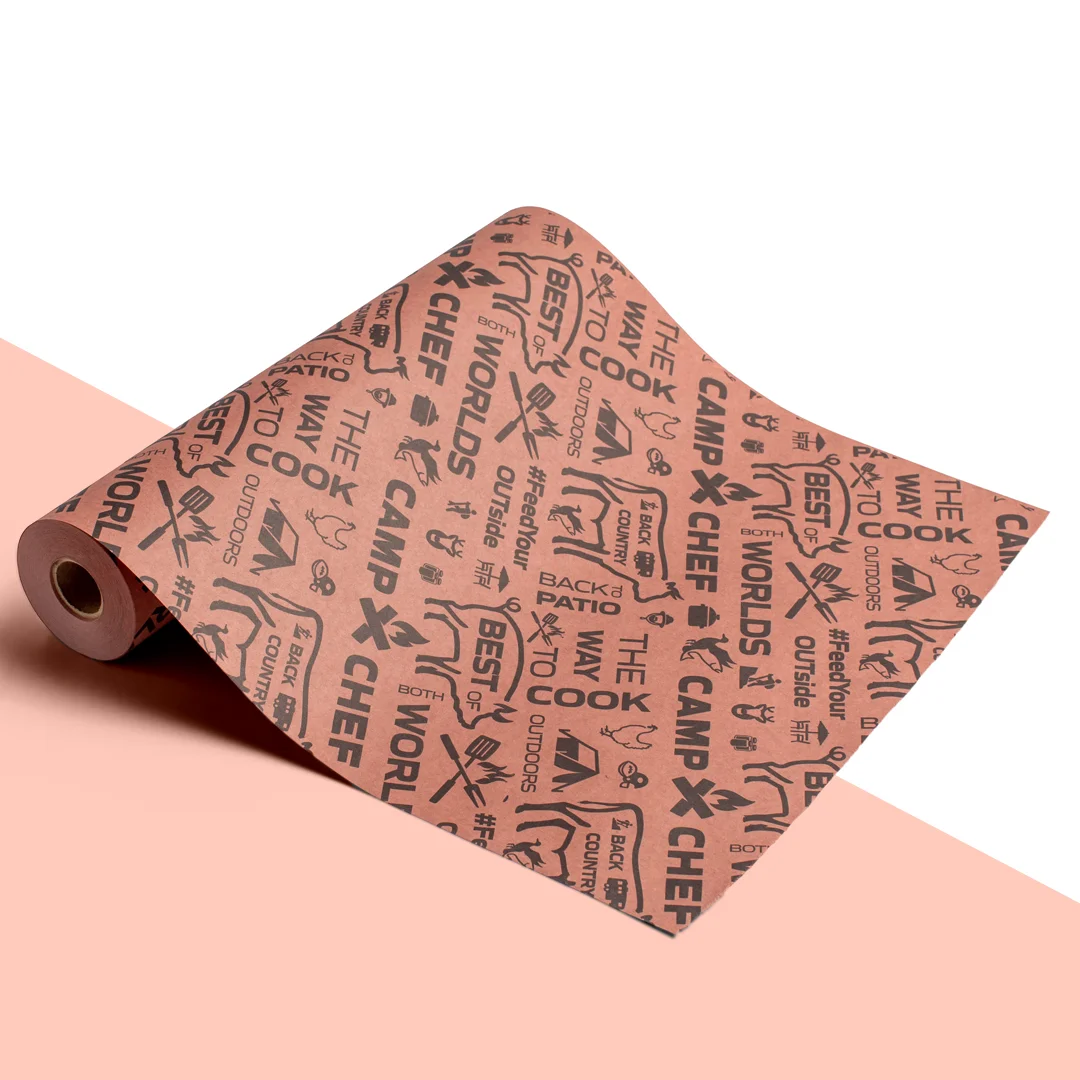 pink butcher paper roll