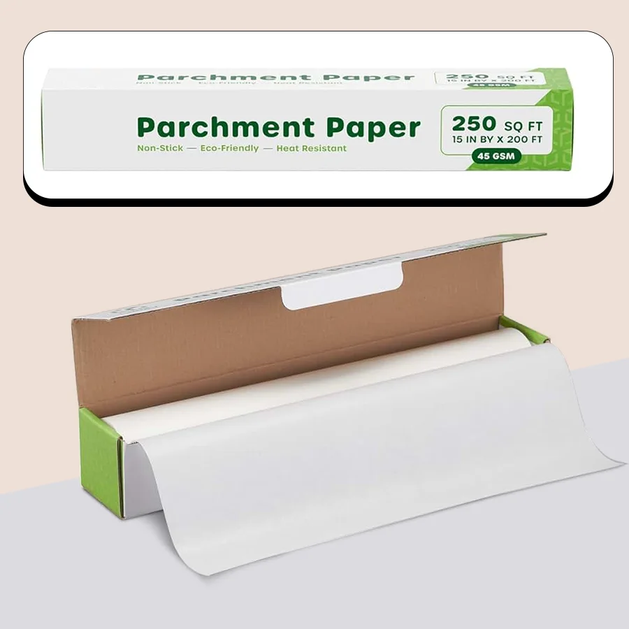 custom white parchment paper