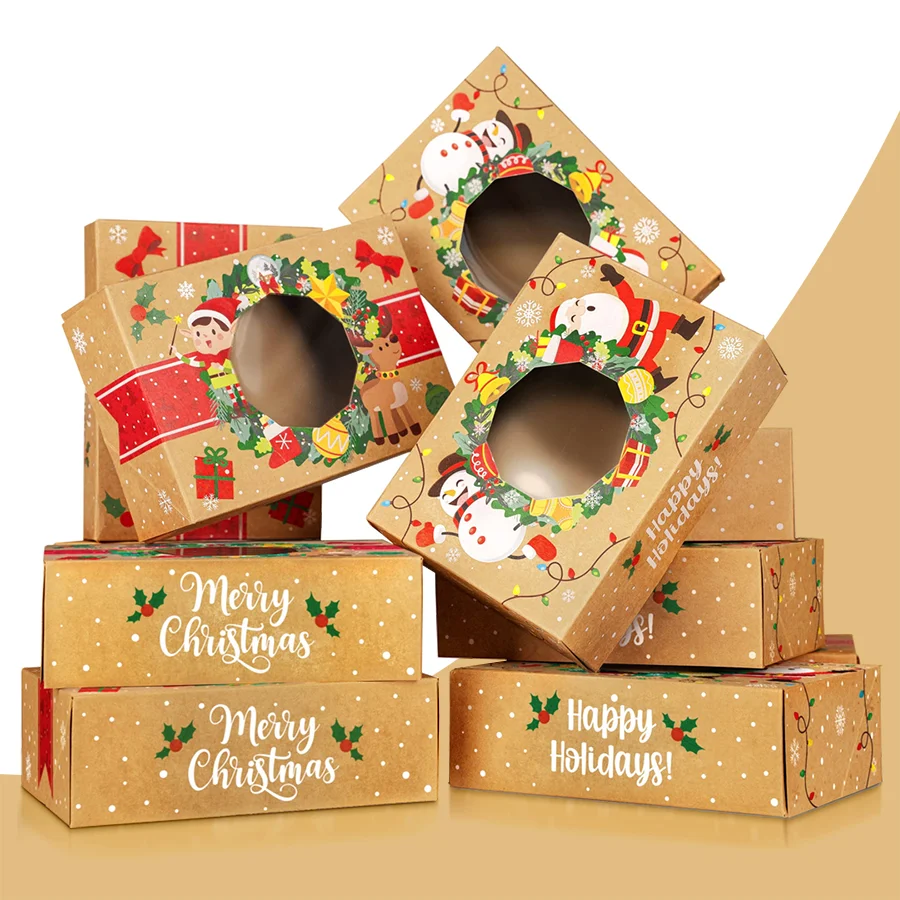 kraft christmas boxes