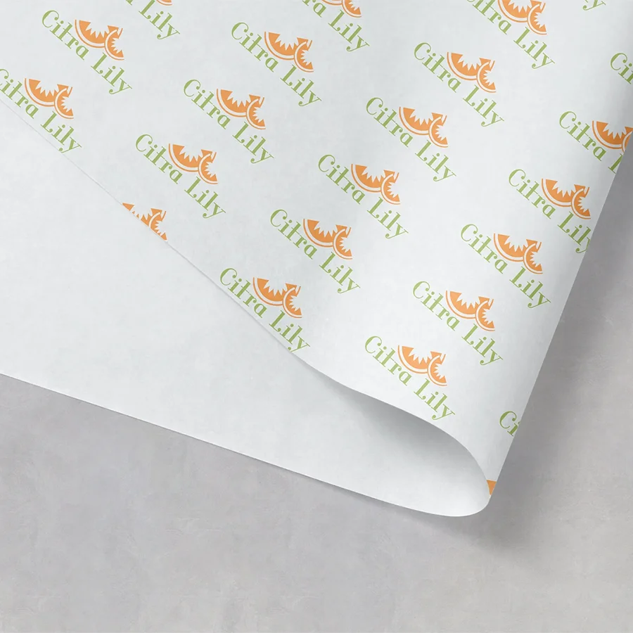 personalised logo tissue paper