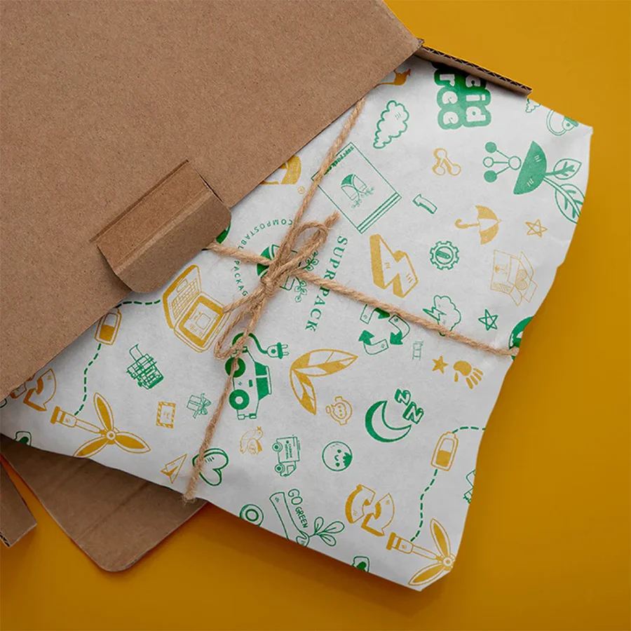 personalised printed tissue paper