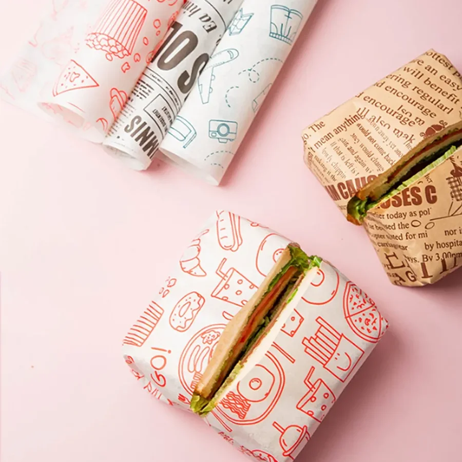 personalised wax paper for food