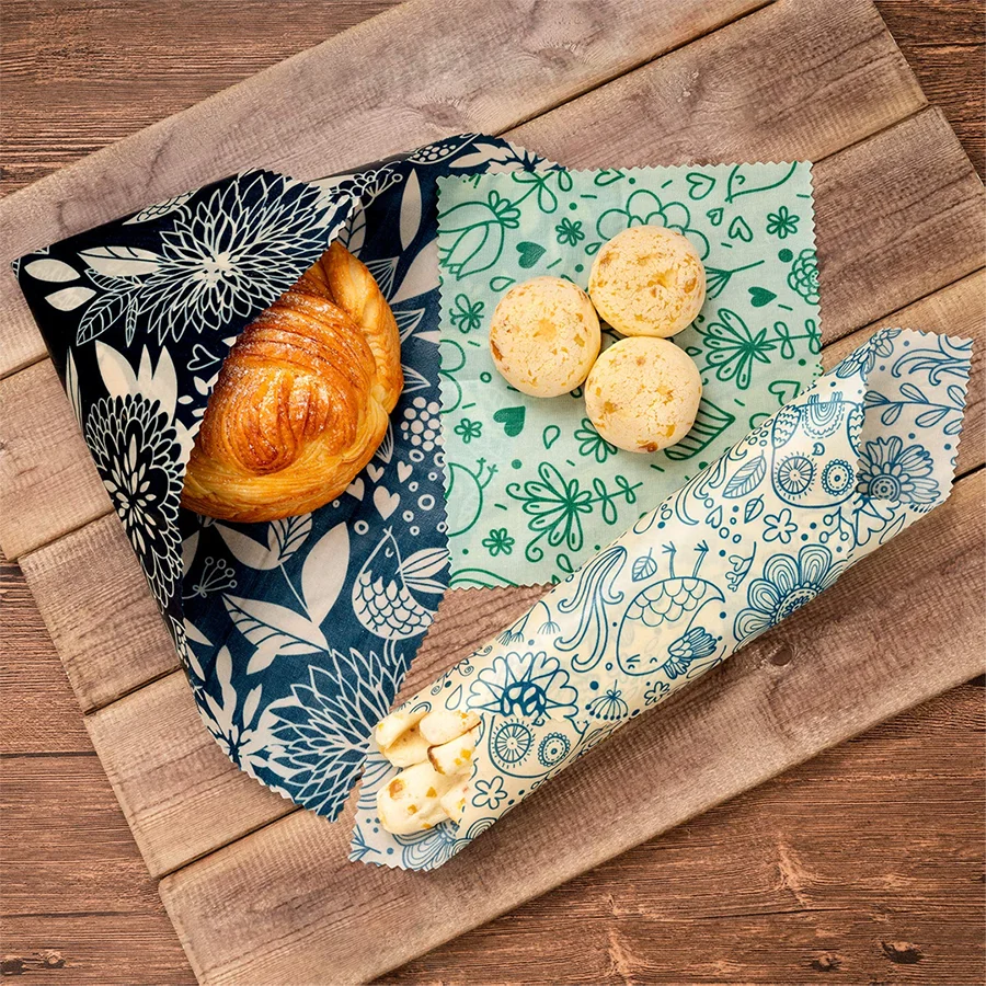 wax paper wrapping food