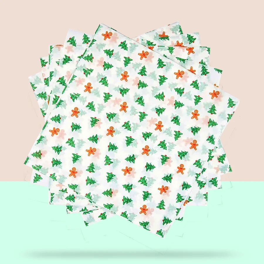 christmas wax paper sheets