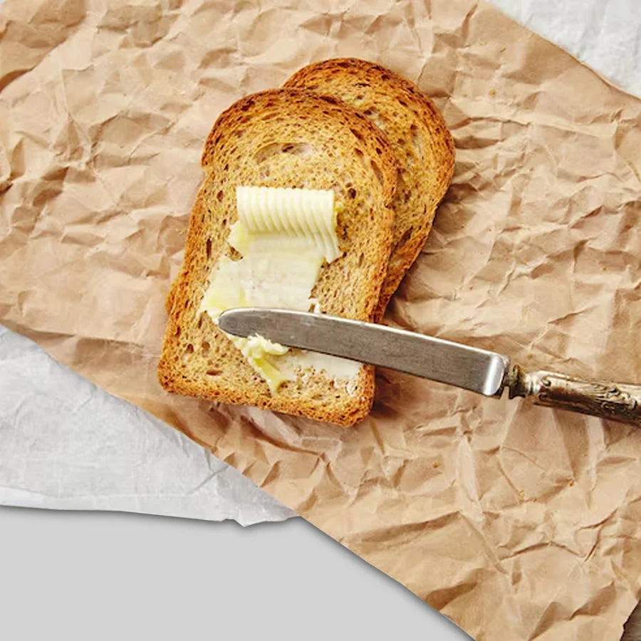 custom printed butter bread paper