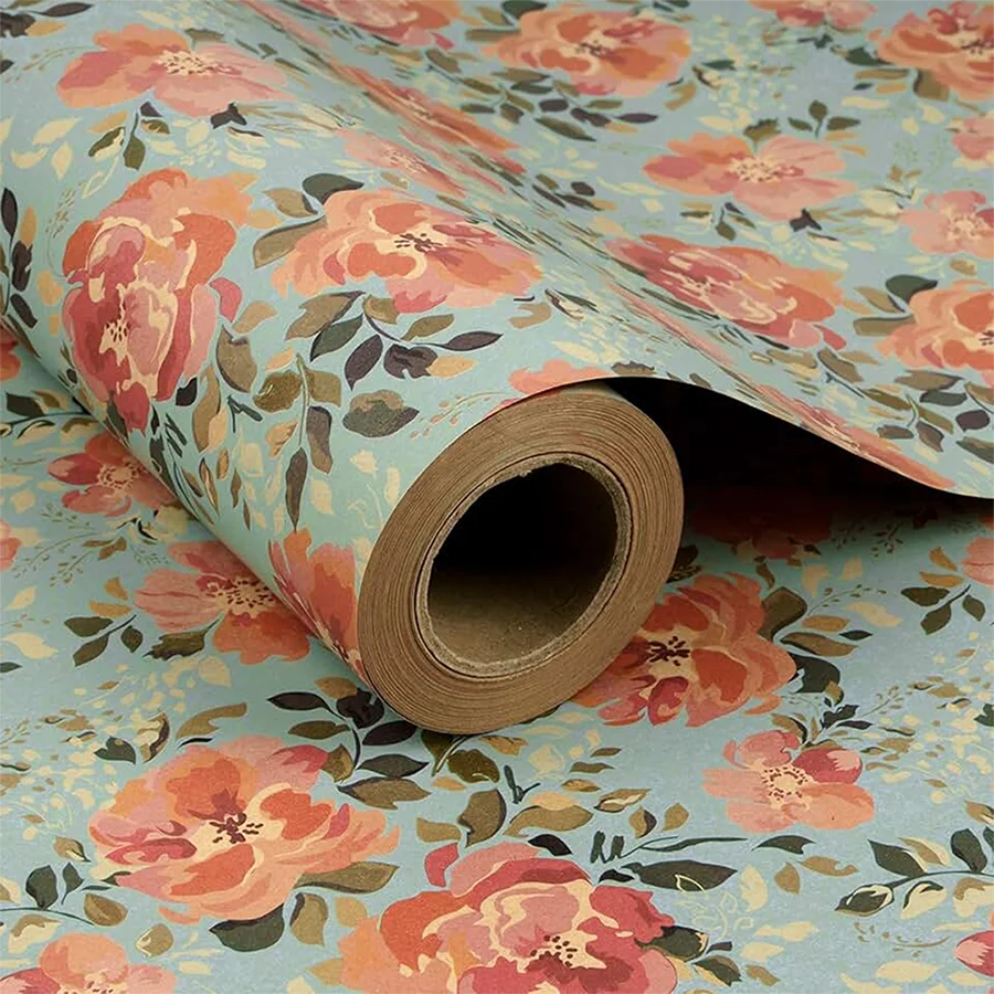 floral patterned tissue paper