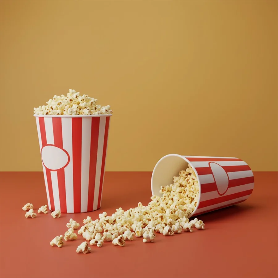 large popcorn containers