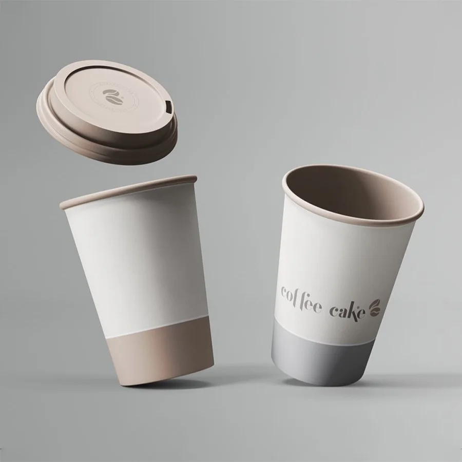 paper cups printed logo