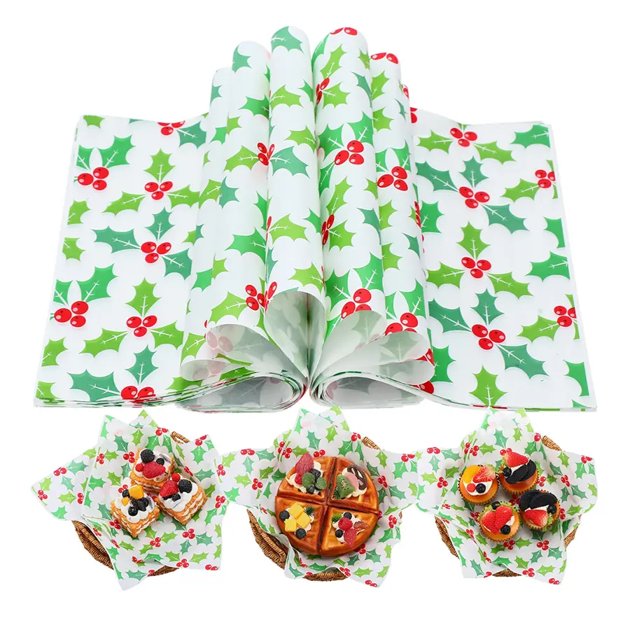 Food-christmas-themed-wrapping-paper