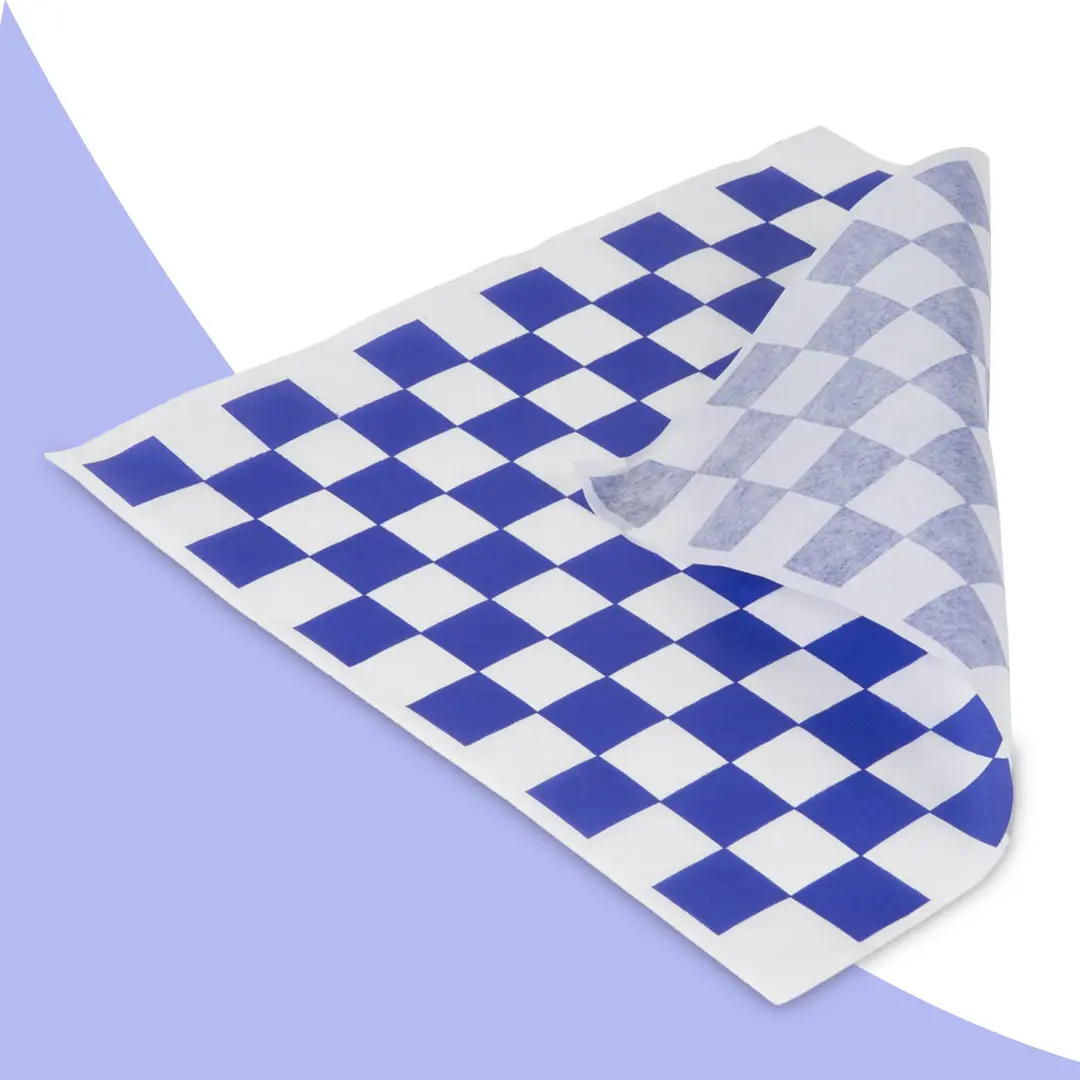 blue-and-white-checkered-wax-paper