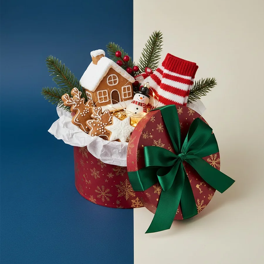 Round Christmas Gift Boxes