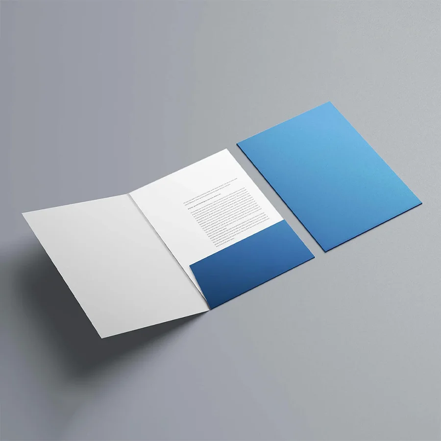 Blank Presentation Folders
