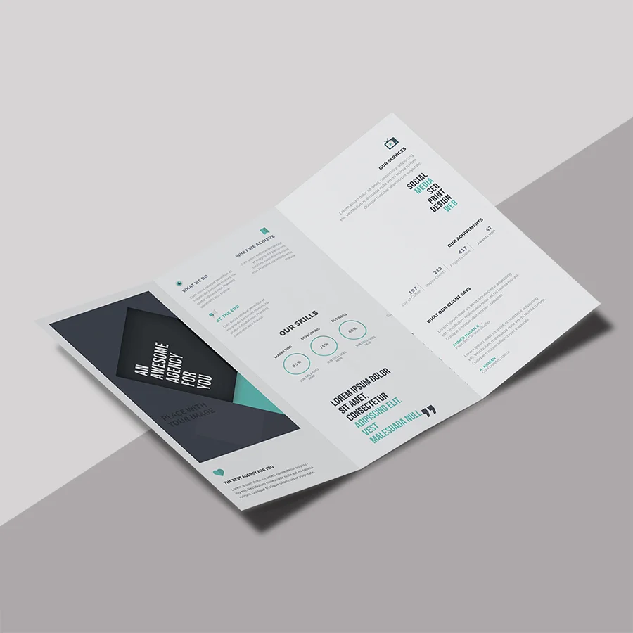 Tri Fold Presentation Folders