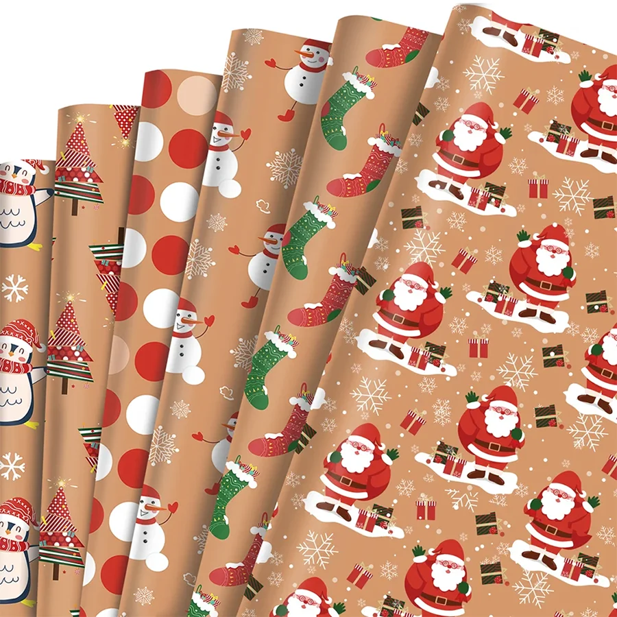 christmas-kraft-wrapping-paper