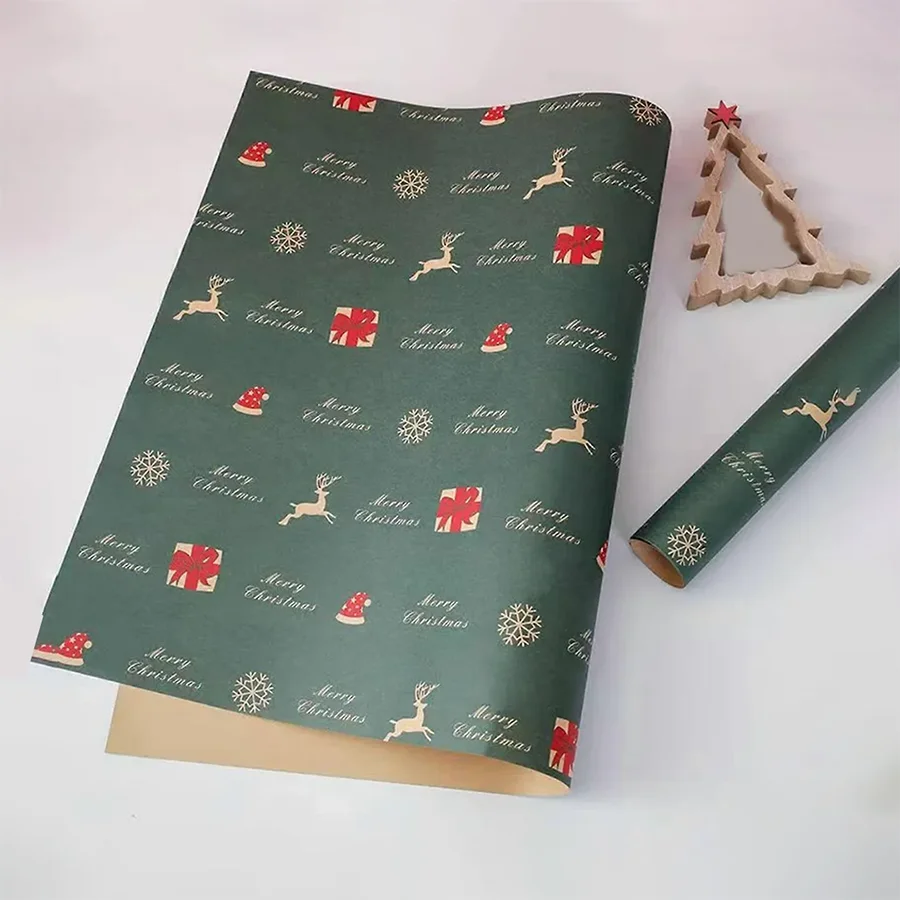 christmas-wrapping-kraft-paper