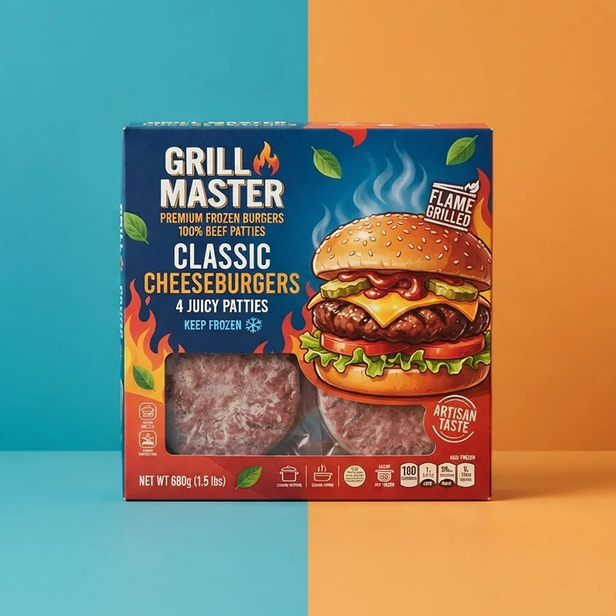 Frozen Burger Boxes