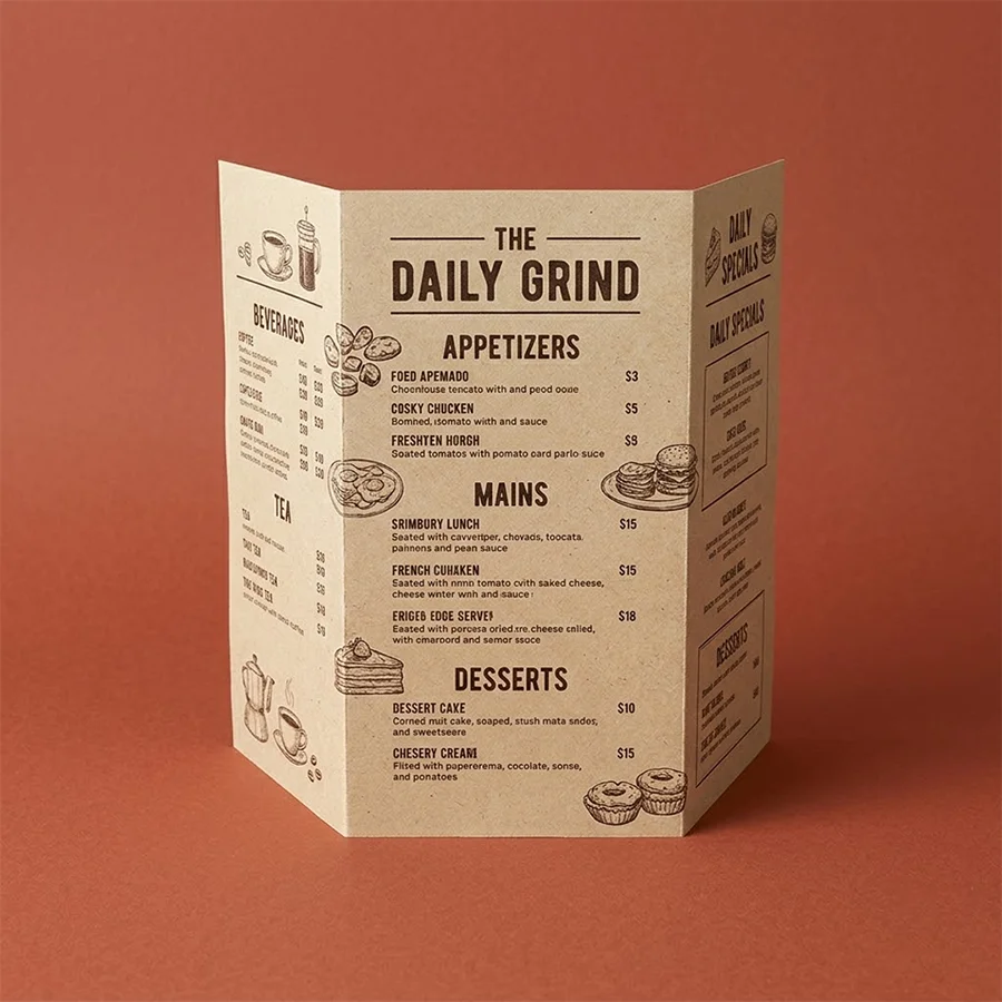 kraft-paper-menu-printing
