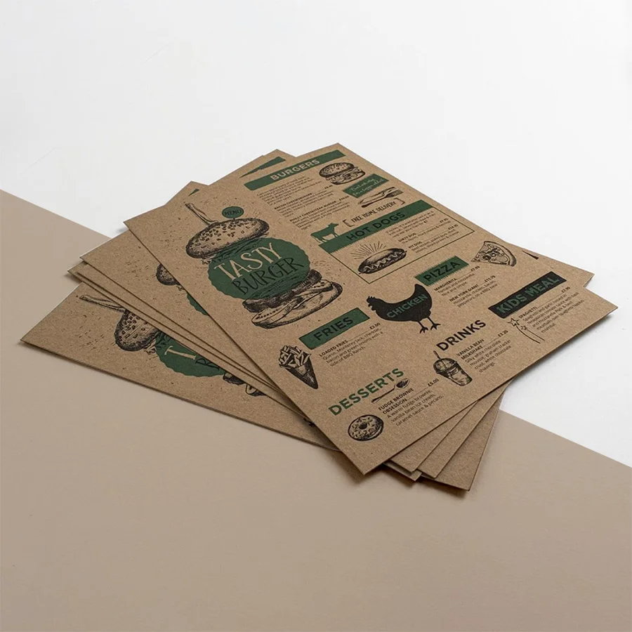 kraft-paper-menu